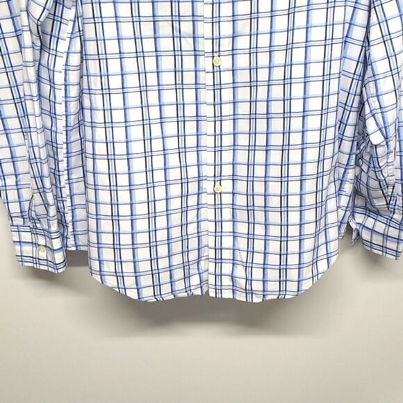 Michaelā Kors Men'sĀ Button Down Blue/WhiteāShirt SizeāMedium - Picture 5 of 8